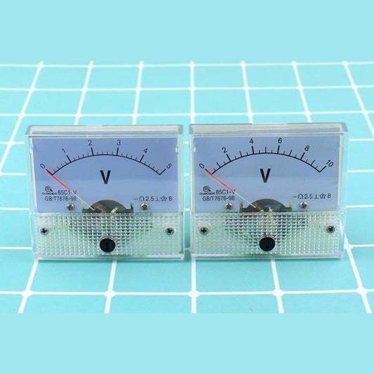 85C1 V DC pointer voltmeter  meter Plate table  85C1-V series|  1V up to 500V.