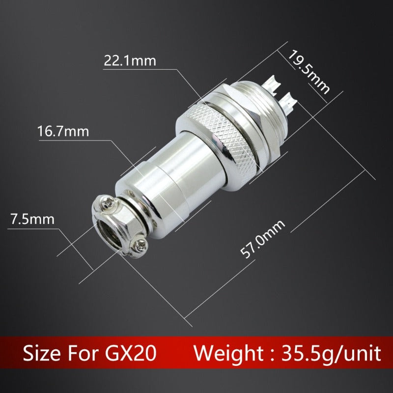 10sets GX20 Aviation Connector Male & Female| 2-14 Pin Optional.