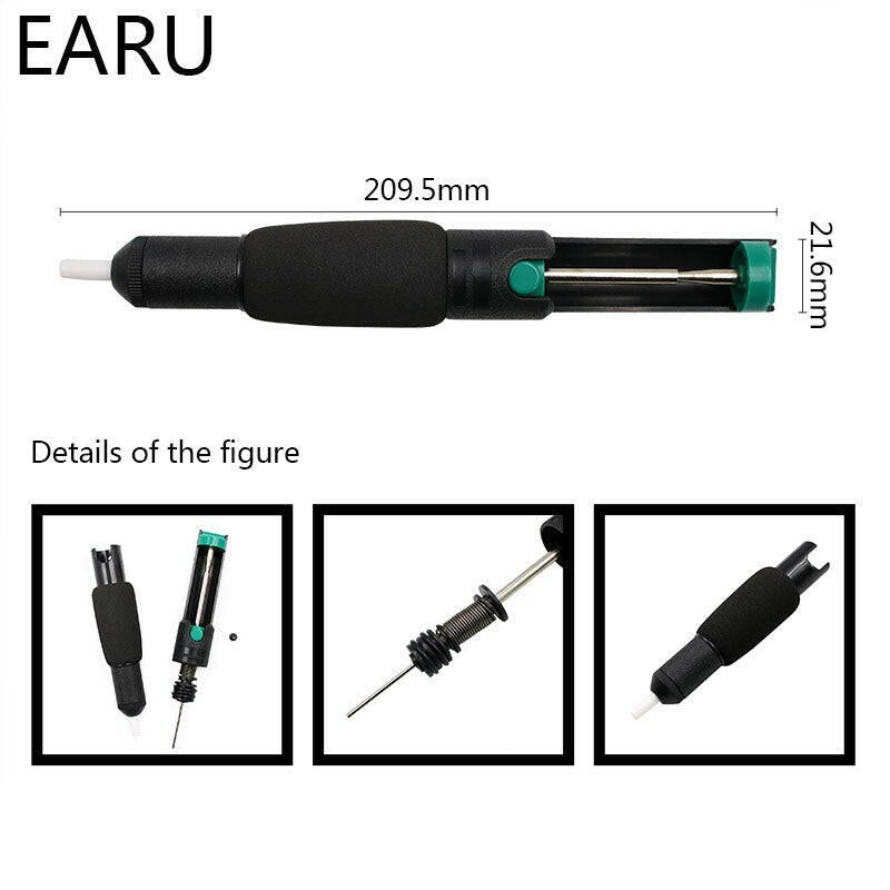 EARU- Aluminum Metal Desoldering Pump Suction Tin Gun.