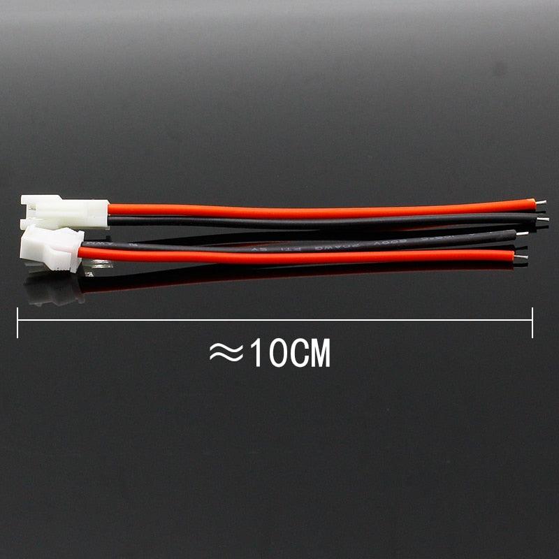 Promotion! 10Pairs 10cm Long JST SM 2Pins Plug Male to Female Wire Connector.
