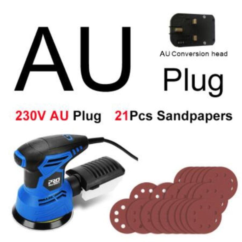 PROSTORMER- 300W Random Orbital Electric Sander Machine| with 21Pcs 125mm Sandpapers.