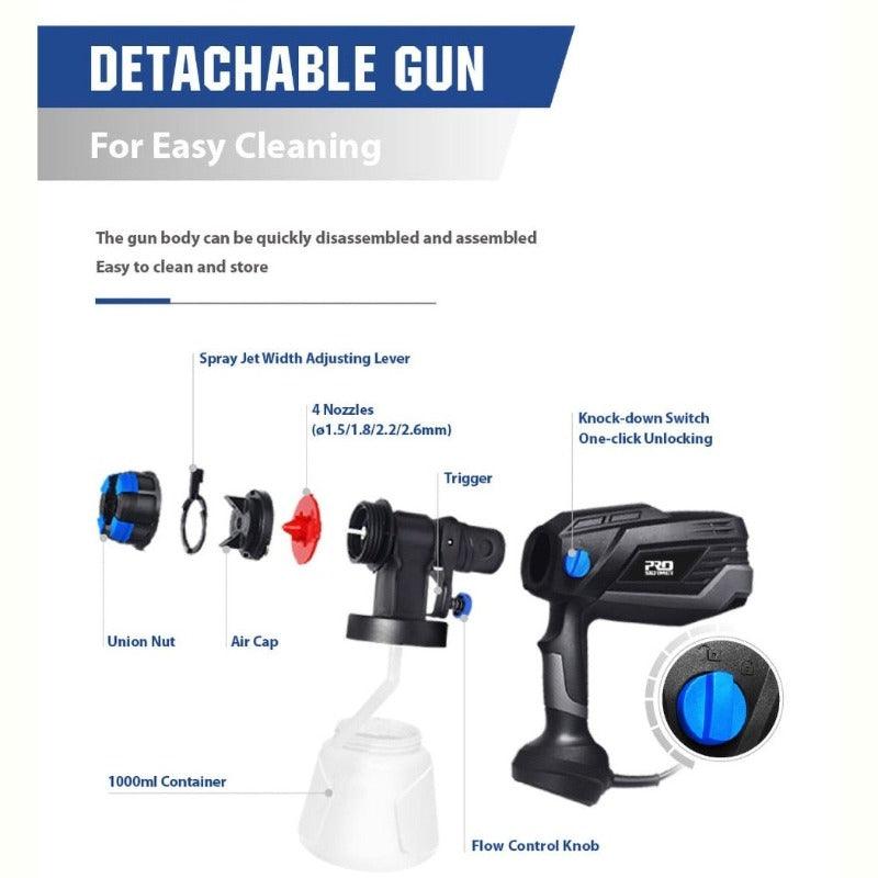 PROSTORMER- 600W Electric Spray Gun with 4 Nozzle| AU/US/EU/UK Plug Optional.