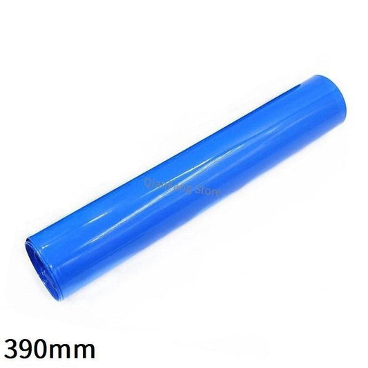 PVC Heat Shrink Tube 390mm Width Blue Multicolor Shrinkable Cable Sleeve Sheath Pack Cover for 18650 Lithium Battery Film Wrap.