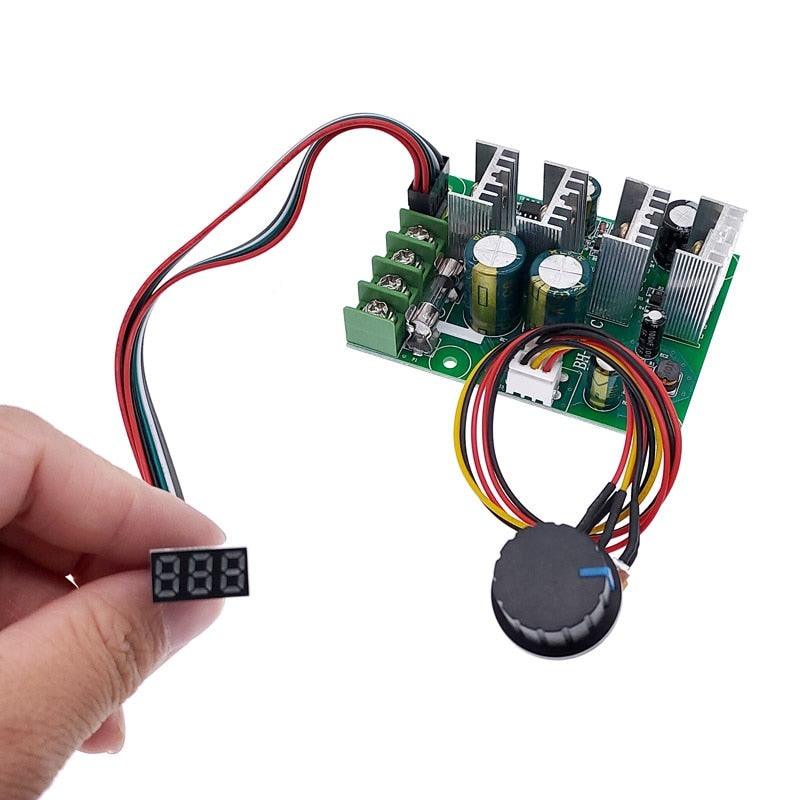 PWM DC motor speed controller Digital display  0~100% adjustable drive module 6V~60V Input Max30A.