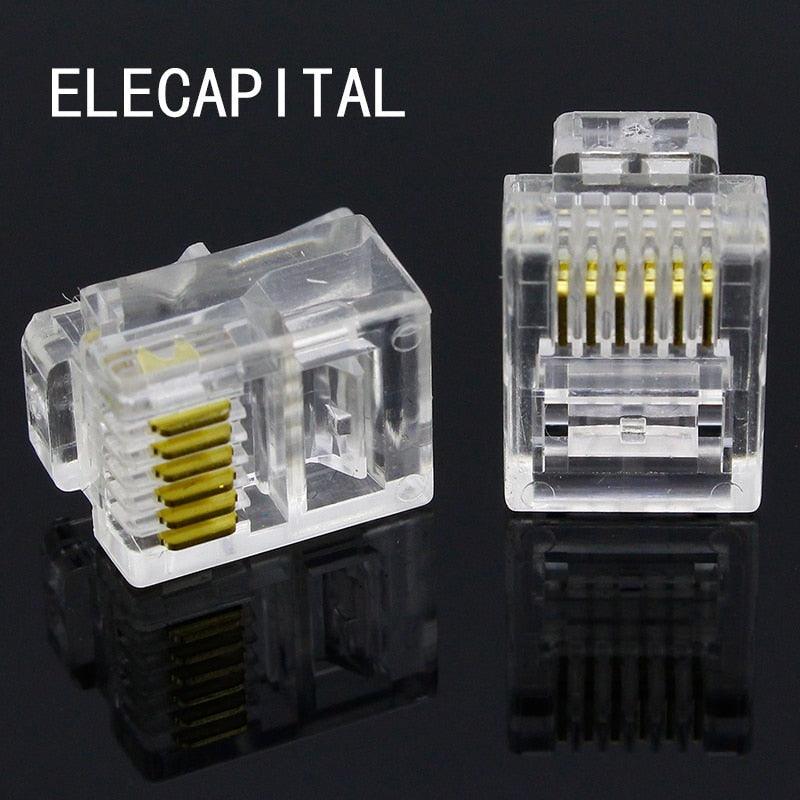 electrical center b2c | RJ11 6P6C Modular Jack Network Male Plugs, 6 ...