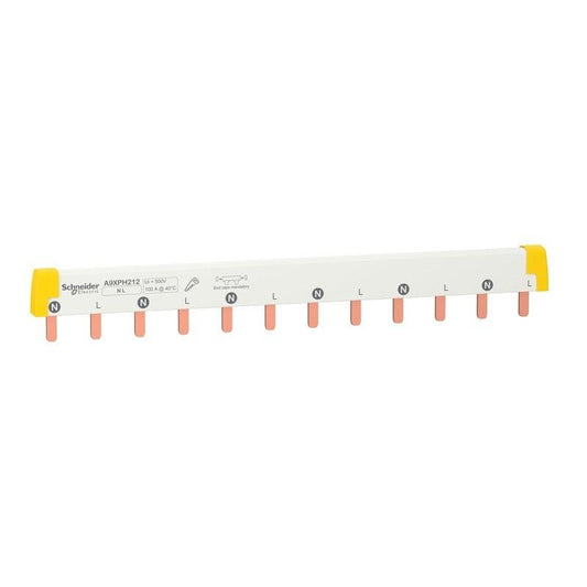 Schneider Electric A9XPH212 12x18mm Comb Busbar Use for 2P 1P+N MCB Miniature Circuit Breaker.