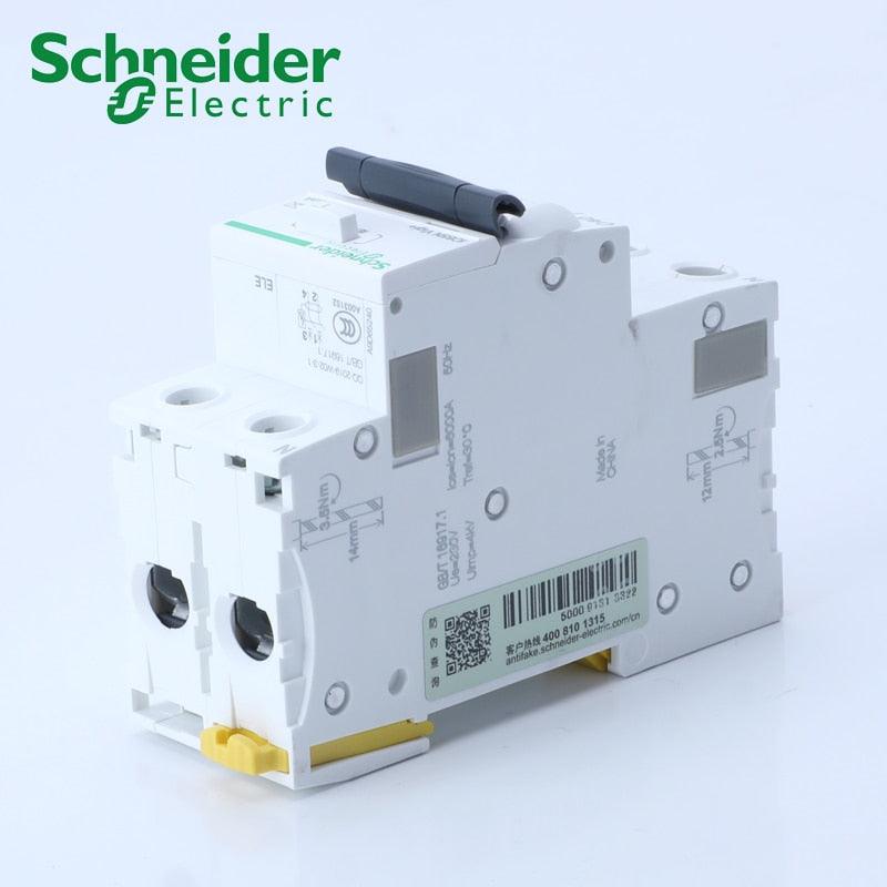 Schneider Electric Acti9 Vigi+ RCBO 2P 30mA A Type Residual Current Breaker with Overcurrent Protection.