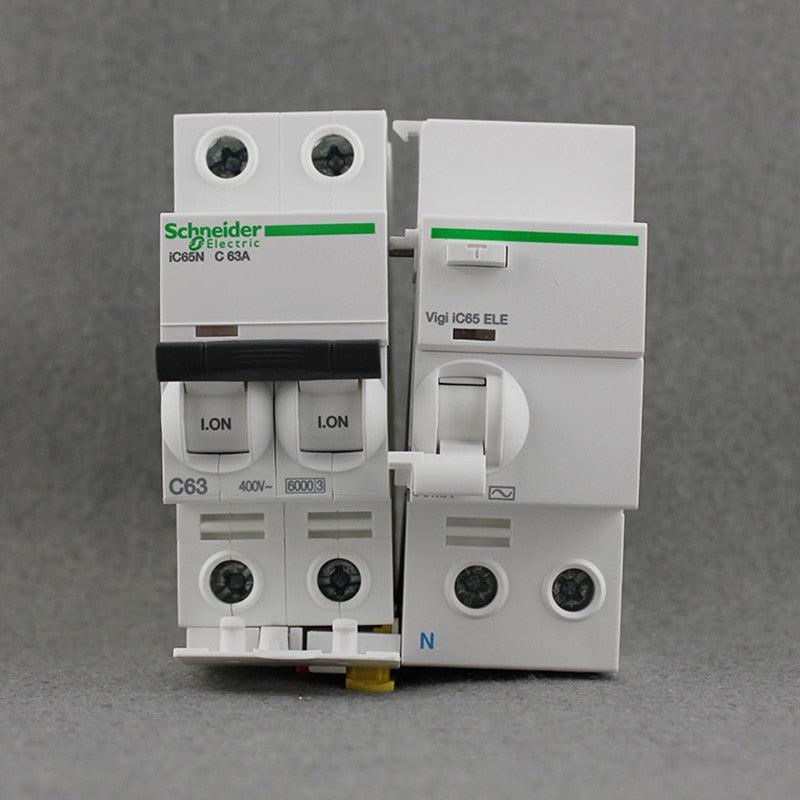 Schneider- VIGI IC65N Circuit Breaker Leakage Protection.schneider electric ic65n
