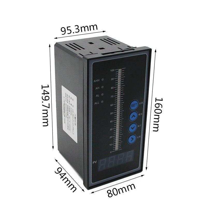 Sensor Meter Controller Temperature Pressure Water Level Control J K PT100 4-20mA  0-5V 0-10V universal Input 2 Way Relay Output.