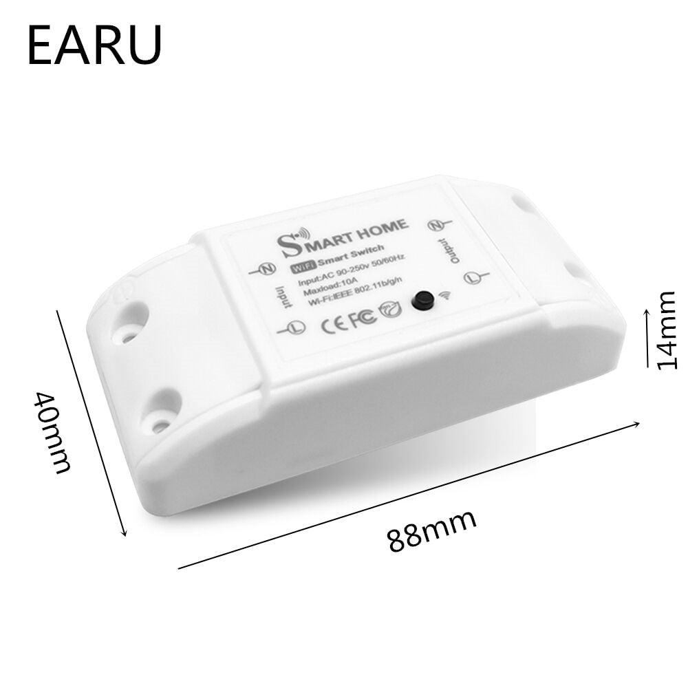 Smart Home Wifi Wireless Remote Switch Breaker Domotica LED Light Controller Module Alexa Google Home Smartlife Tuya eWelink APP.