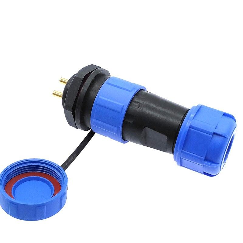 SP2110 SP2112 back nut waterproof connector SP21 2pin 3pin 4pin 5pin 7pin 9pin 12 pin IP68 connectors plug and socket.
