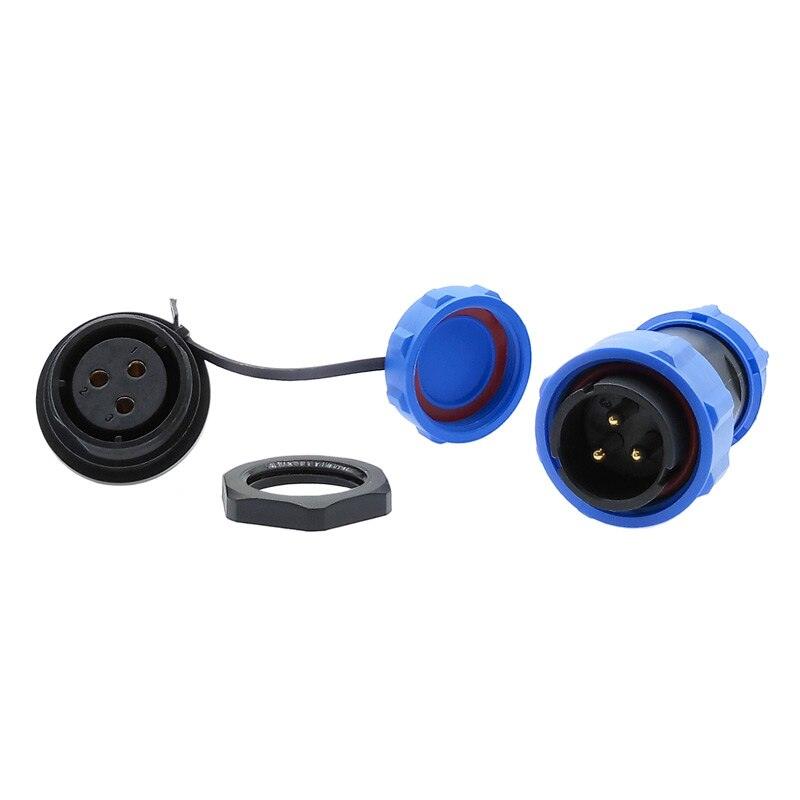 SP2110 SP2112 back nut waterproof connector SP21 2pin 3pin 4pin 5pin 7pin 9pin 12 pin IP68 connectors plug and socket.