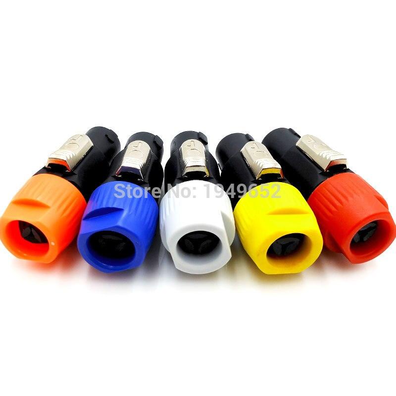 Speakon Connectors type 4 Pole cable Plug Male Caron Speaker Audio connector.