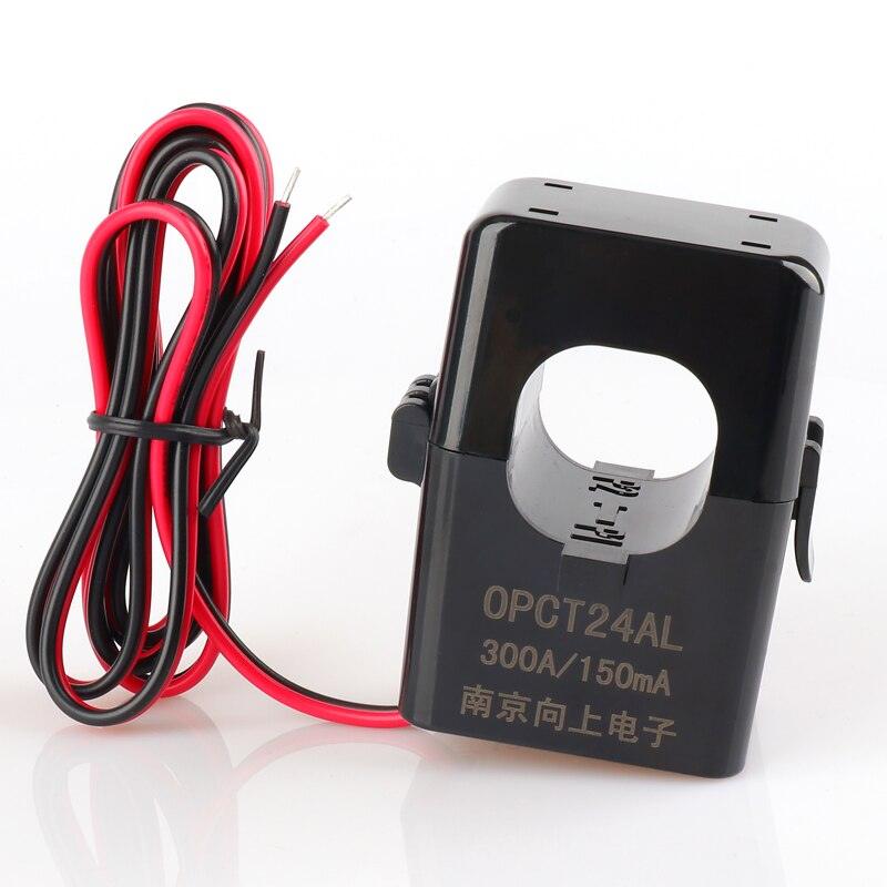 split core current transformer open type OPCT24AL 100A:1V 150A 200A/1V 300A/1V 200A/5V split type ac ct clamp on.