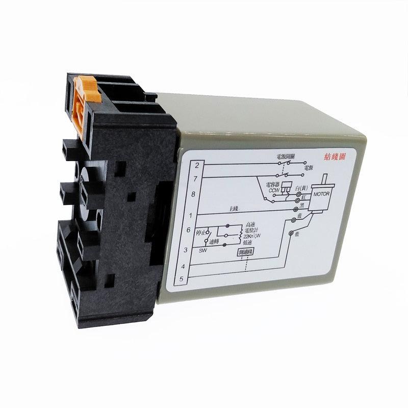 SS-22 ac motor Speed Controller 220V 50HZ speed regulator with  20K Ohm Potentiometer+Capacitor+Dial.