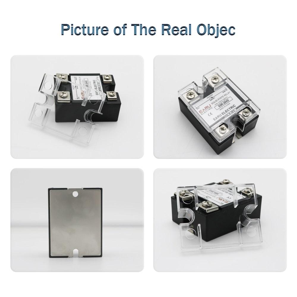 SSR-10VD SSR-40VD SSR 25A 80A 100A Single Phase Solid State Relay Voltage Regulator Module Input 0-10V Output 220VAC Radiator.