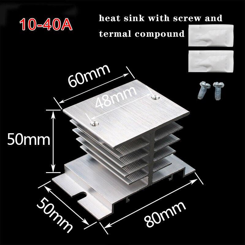 SSR-25DD SSR-40DD SSR 10A 60A 100A Single Phase Solid State Relay Module DC 3-32V Input DC 12-220V Output Voltage Transformer.