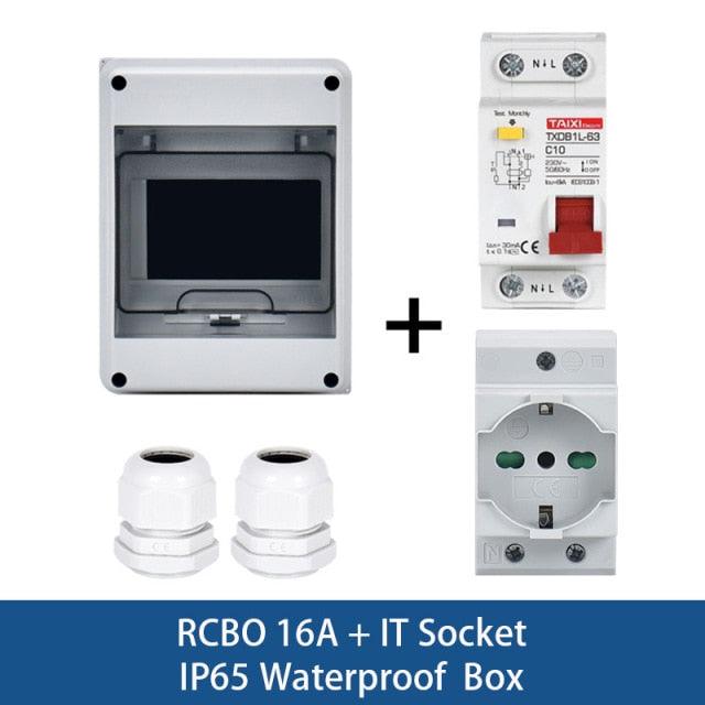 TAIXI- Outdoor Waterproof Socket Electrical Distribution Box|  EU AU UK IT FR Universal Socket optional.