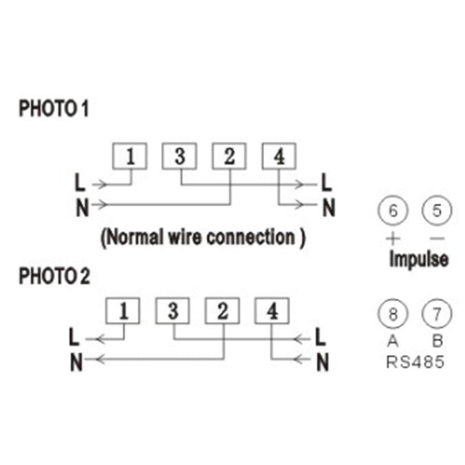 TOMZN- 5(60)A Single phase WIFI Smart Energy Meter RS485/ Antenna Optional.
