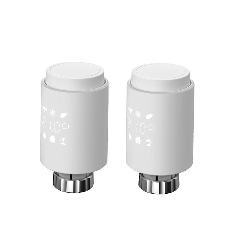 Tuya Smart ZigBee Radiator Actuator TRV Programmable Thermostatic Radiator Valve App Remote Temperature Controller Support Alexa.