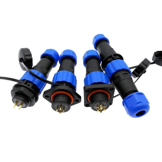 Waterproof connector SP16 IP68 cable connector plug &amp; socket Male and Female 2 3 4 5 6 7 8 9 Pin,6 pin wire connector,sp16 connector
