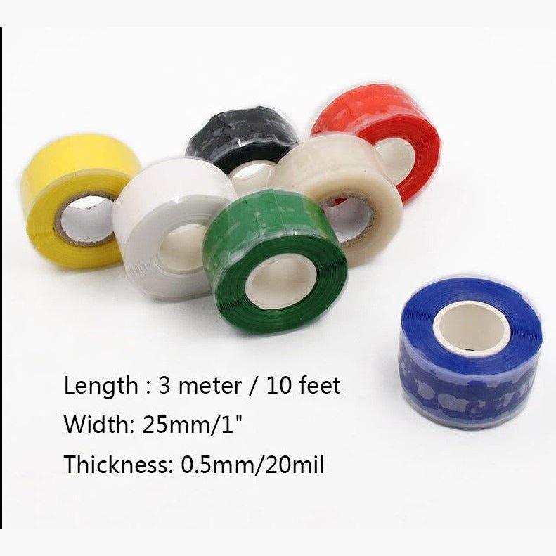 Waterproof Silicone Performance Repair Tape Hot Sale Bonding Rescue Self Fusing Wire Hose Black Transparent Film Tape.