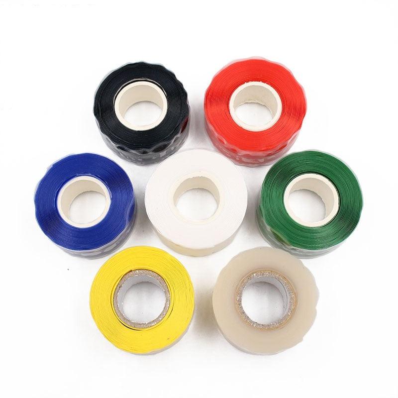 Waterproof Silicone Performance Repair Tape Hot Sale Bonding Rescue Self Fusing Wire Hose Black Transparent Film Tape.