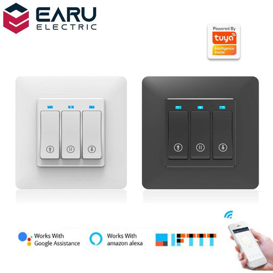 WiFi Timer Curtain Switch Controller for Roller Shutter Electric Motor TUYA Smart Life Smart Home Automation Google Home Alexa.