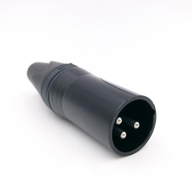 XLR connector audio microphone plug 3pin speaker connector male &amp; female color DIY mic connector.