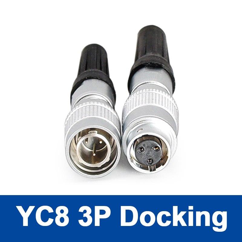 YC8 mini circular connector docking sensor connector push pull self lock 8mm.