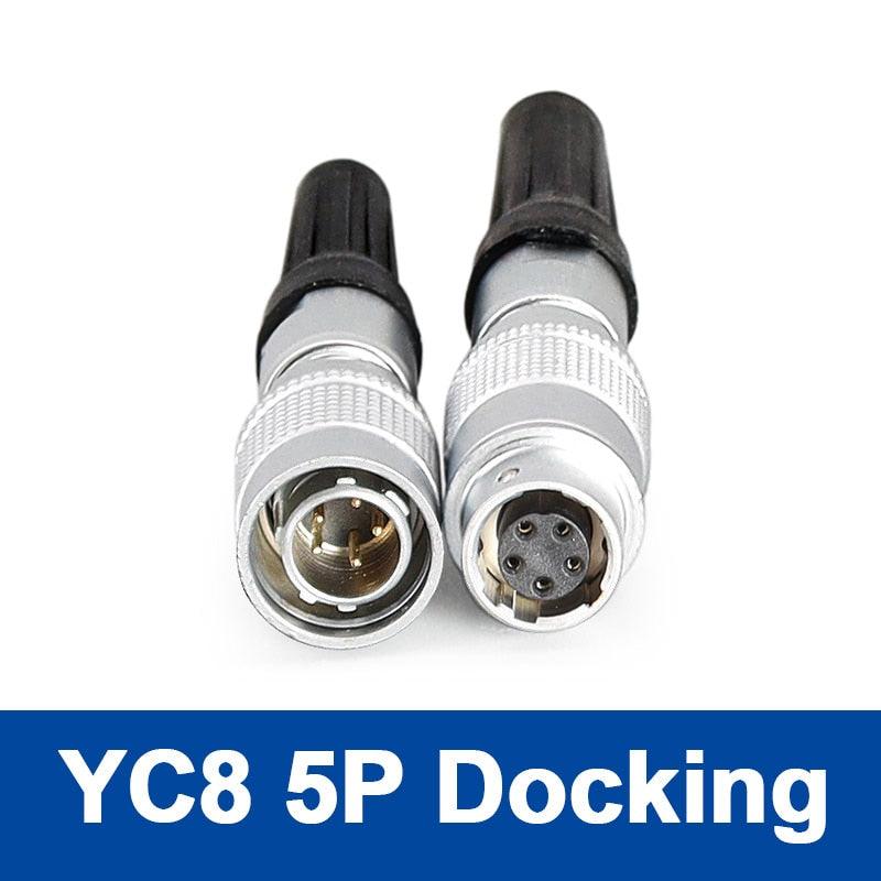 YC8 mini circular connector docking sensor connector push pull self lock 8mm.