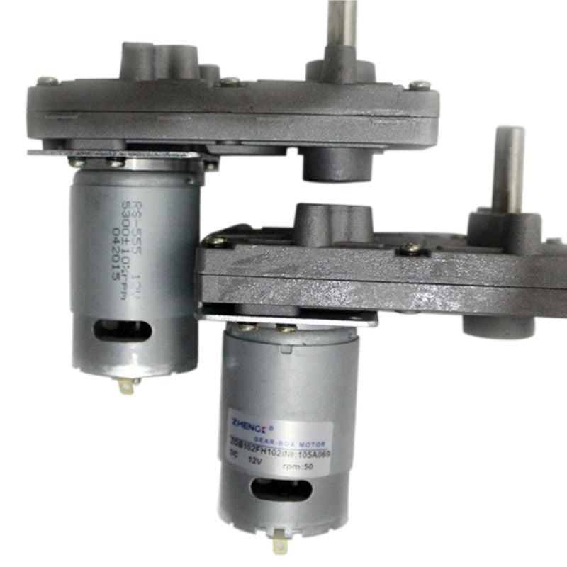ZGB102FH DC 12V 24V motor 5/6/10/13/15/30/50/60/70/80/450RPM Worm gear motor large Torque with 555 motor.
