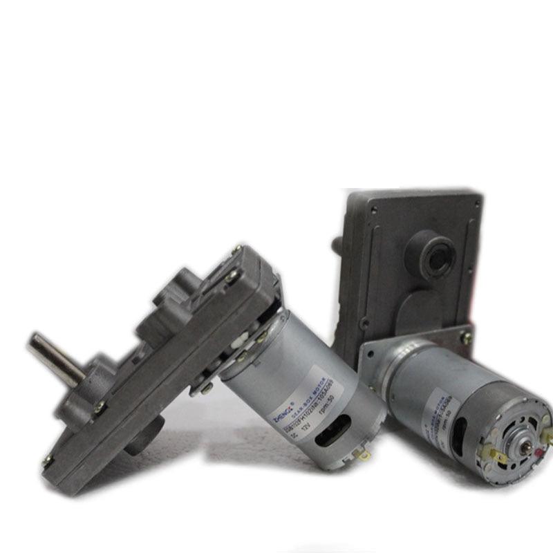 ZGB102FH DC 12V 24V motor 5/6/10/13/15/30/50/60/70/80/450RPM Worm gear motor large Torque with 555 motor.